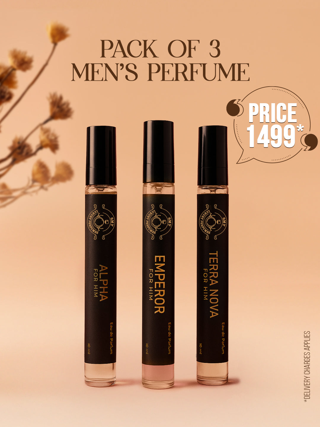 Pack of 3 Men’s Perfume (10ml Each)