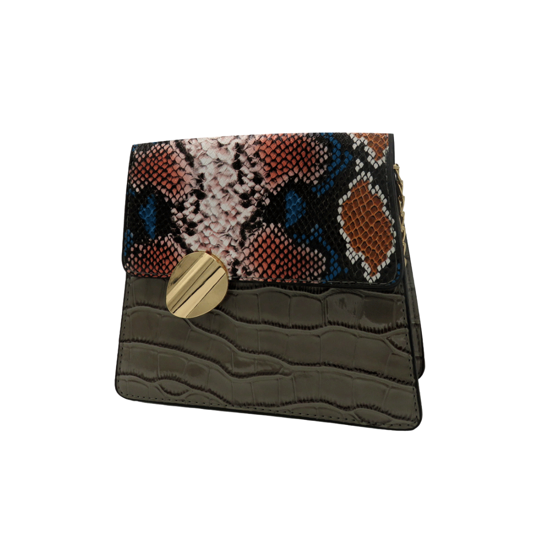 Savanna Luxe Croc & Python Mini Satchel