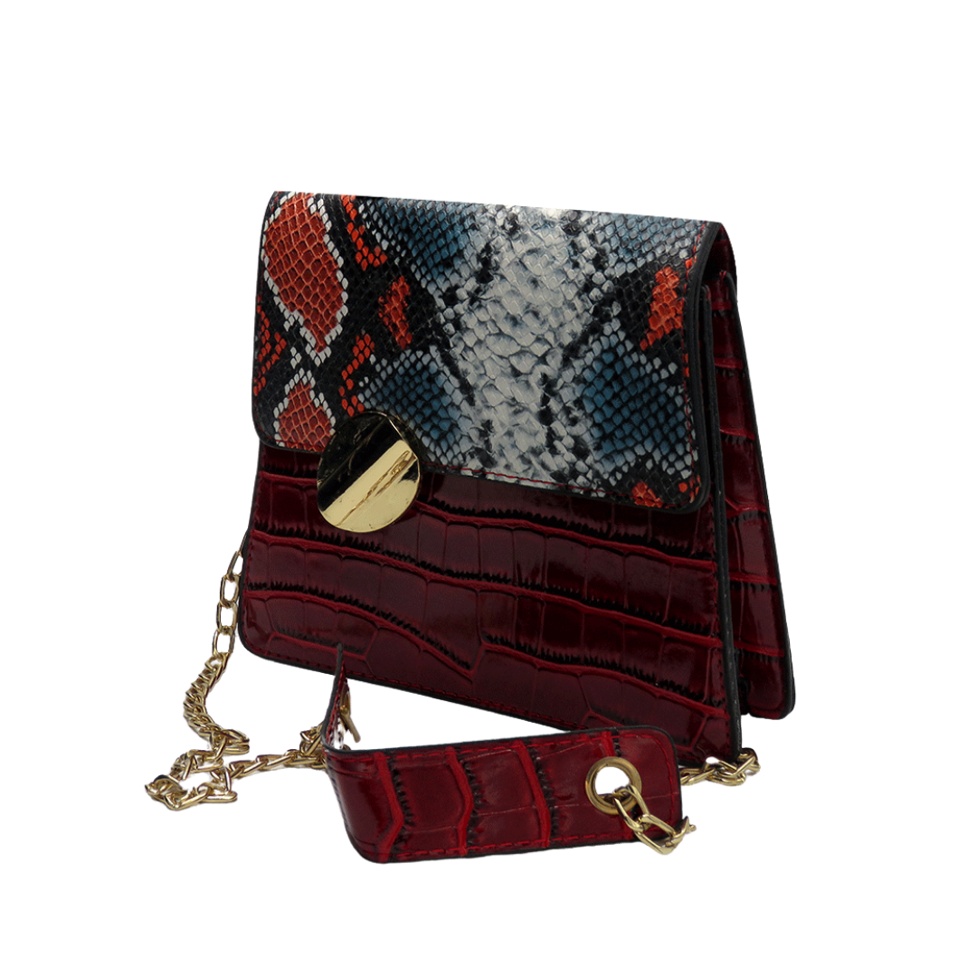 Savanna Luxe Croc & Python Mini Satchel