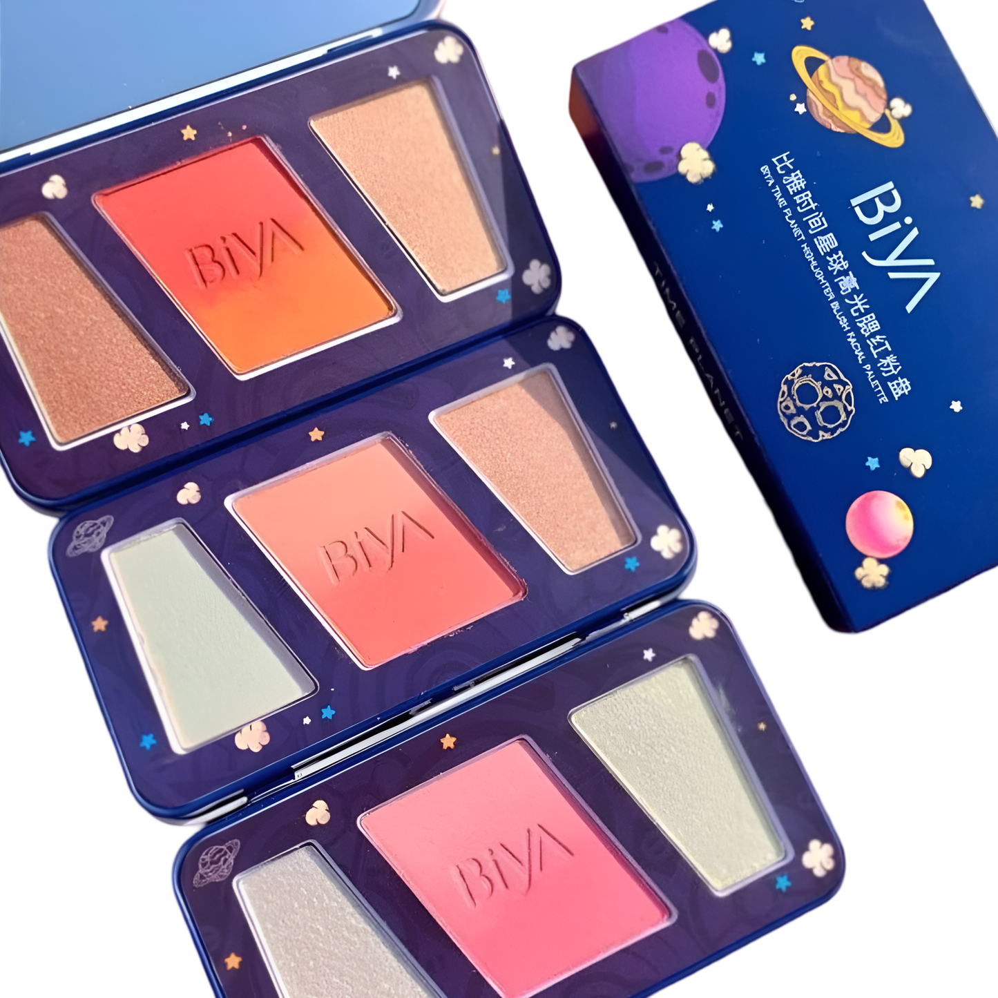 Biya-Time Planet-Highlighter Blush Palette