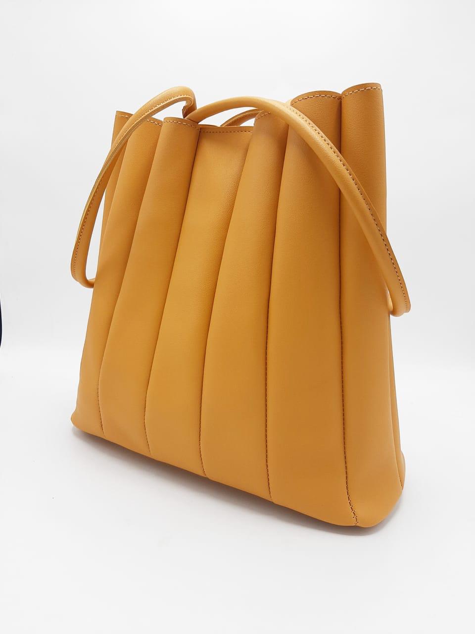 Crimson Pleat Tote