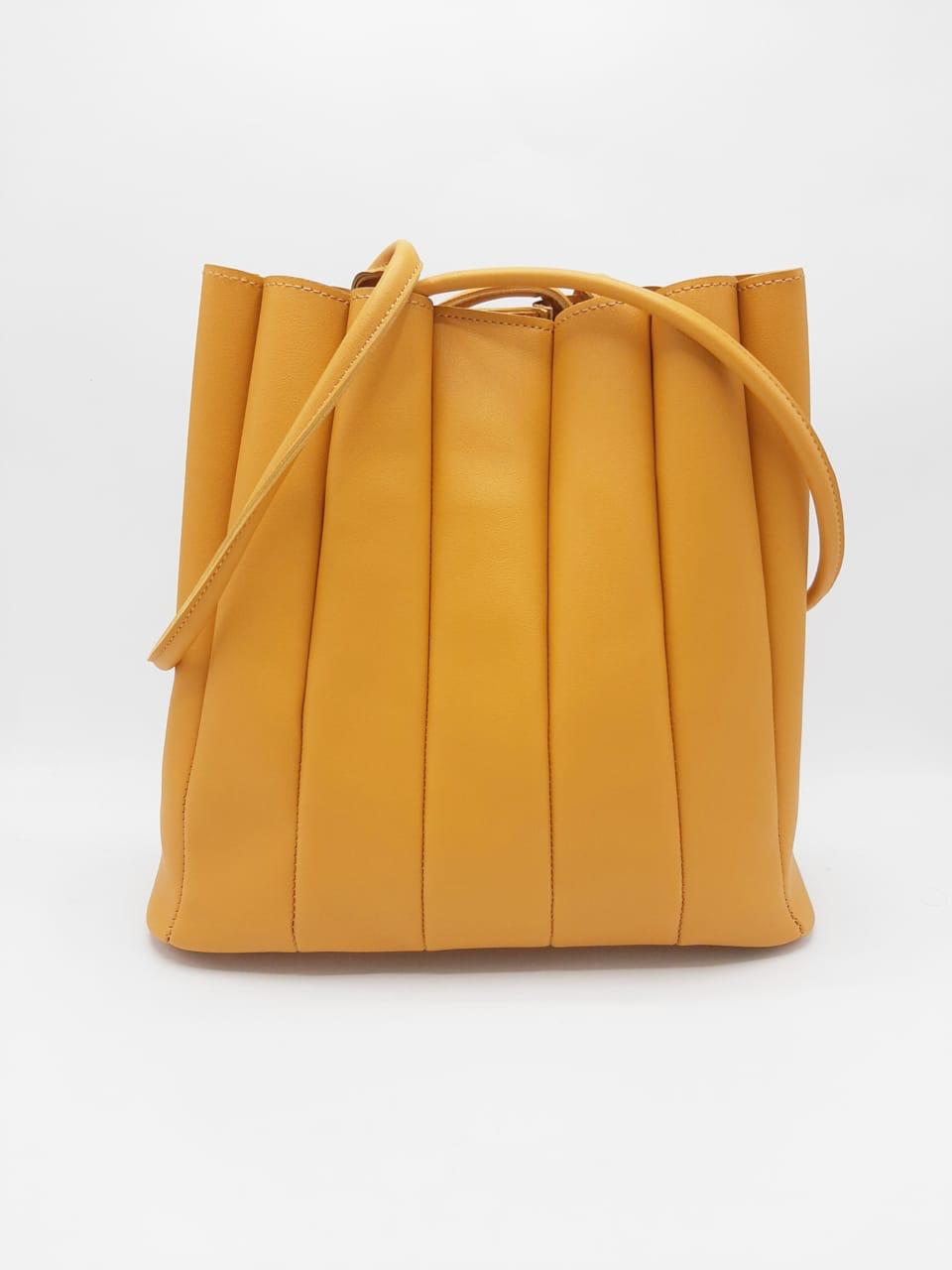 Crimson Pleat Tote