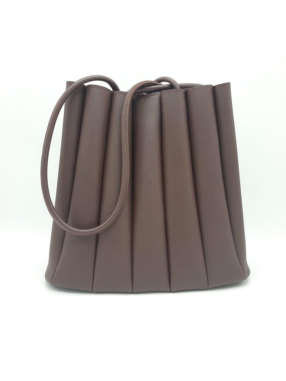 Crimson Pleat Tote