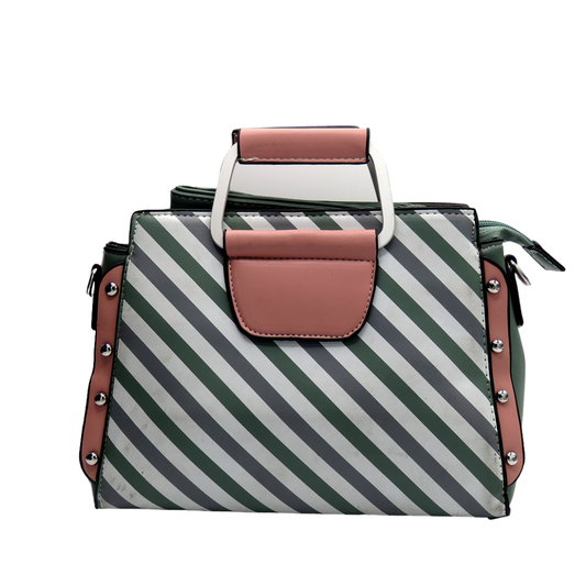 Urban Stripe Chic Handbag