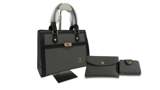 3 Pcs Structured Office Chic Handbag