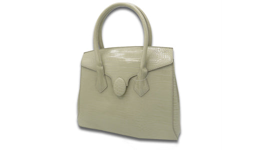Croc-Embossed Hangbag
