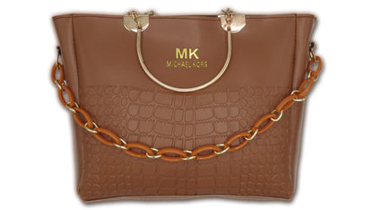 Michael Kors Embossed Chain Hand Bag