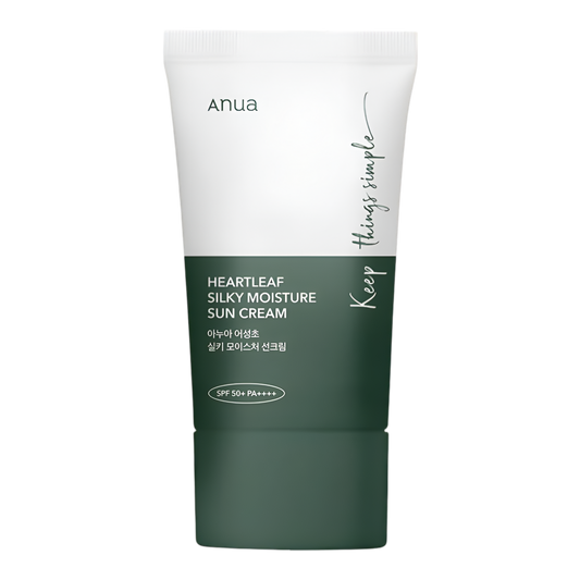 Anua Heartleaf Silky Moisture Sun Cream, SPF-50+, PA+++,